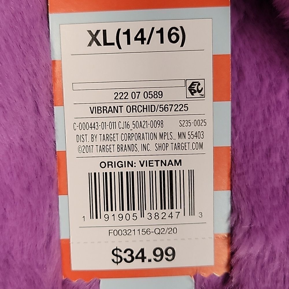 Cat & Jack Girls'chevron Faux Fur Jacket Szxl — image 7 of 7